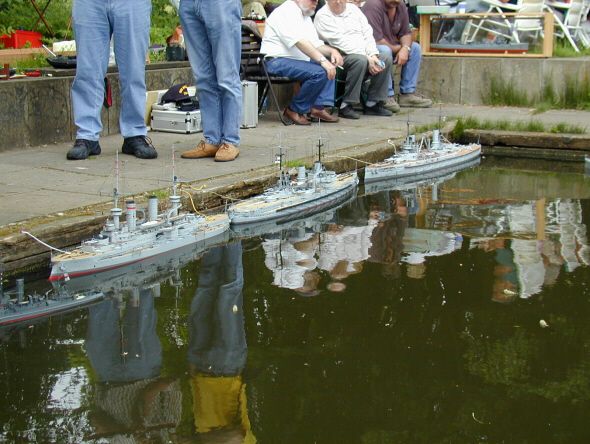 Models of Imperial German Navy ships
