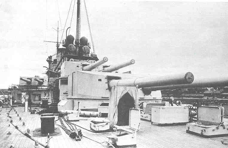 Seydlitz' Aft Turrets